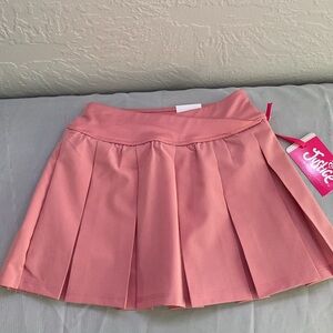 Justice Pink Pleated Tennis Skirt
